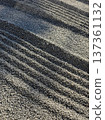 Sand ripples left in the sand 137361132