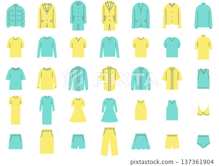 服裝圖示插圖集 3 137361904
