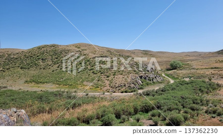 Beautiful Landscape With Mountains And Blue Sky Beautiful Landscape With Mountains And Blue Sky 137362230