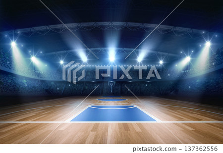 Basketball arena 137362556