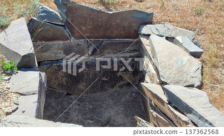 Old Grave, Burial Mound Of Ancient People Old Grave, Burial Mound Of Ancient People 137362568