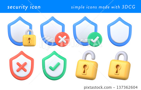 3D 安全性圖示集 137362604