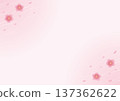 Cherry blossom petal falling frame illustration_pink Cherry blossom petal falling frame illustration_pink 137362622