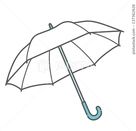 遮陽傘或雨傘示意圖（防暑/防紫外線用品） 137362626