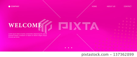 Abstract fuchsia gradient background. Magenta blur and smooth mesh for web or banner design. Vector illustration 137362899