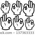 Hand sign icon 137363333
