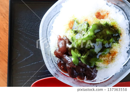 Matcha shaved ice Matcha shaved ice 137363558
