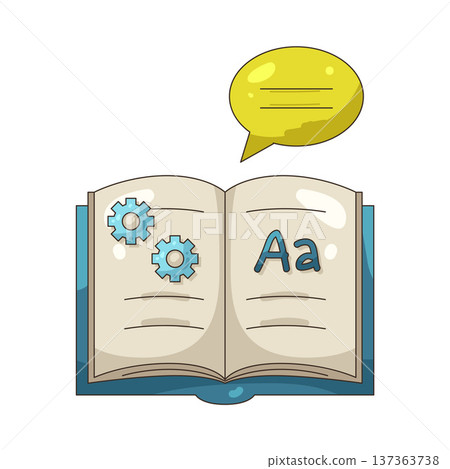 Illustration of Open book 137363738