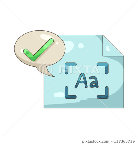 Illustration of Text scanner Illustration of Text scanner 137363739
