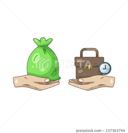 Illustration of Salary Illustration of Salary 137363744
