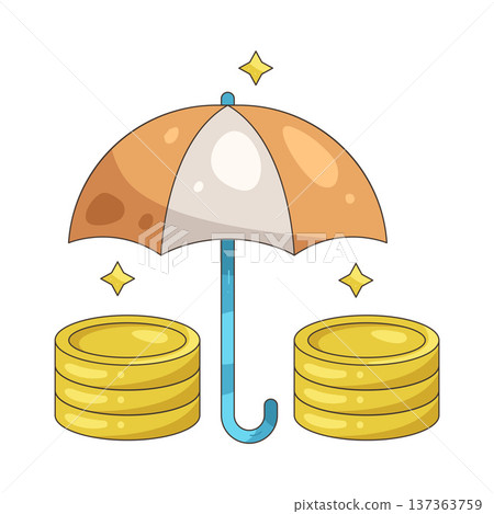 Illustration of Financial insurance Illustration of Financial insurance 137363759