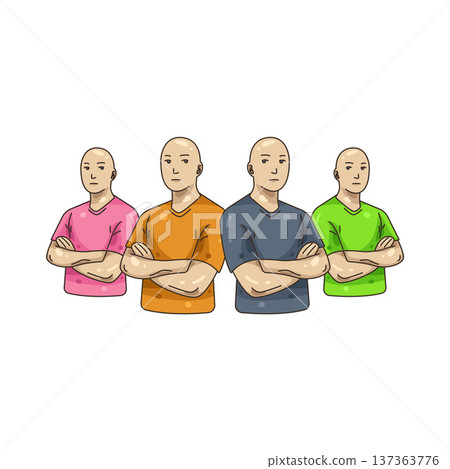 Illustration of diverse team Illustration of diverse team 137363776