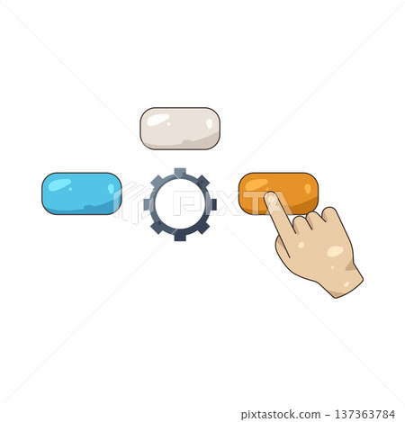 Illustration of Click Illustration of Click 137363784