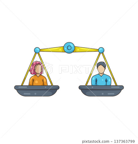 Illustration of Gender equality Illustration of Gender equality 137363799