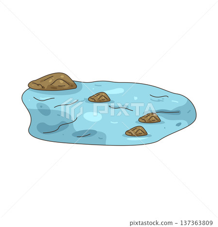 Illustration of lake Illustration of lake 137363809