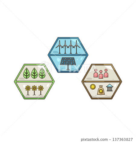 Illustration of ESG Illustration of ESG 137363827