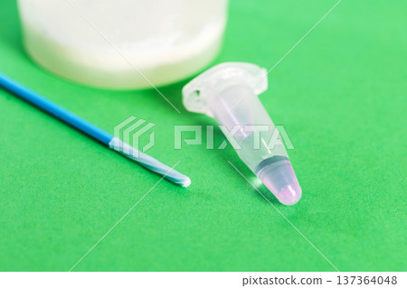 A urethral swab and ejaculate sample are taken to check for inflammation and infections in the reproductive organs. Inflammation, prostatitis, and urethritis are suspected due to sexually transmitted 137364048