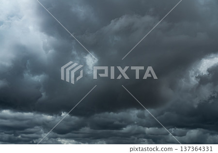 Sky Cloud Dark Stormy cloudy Storm Weather Rainy Night Smoke Texture Moody Background, Heavy Dramatic Atmosphere Dusk Pm 2.5 Carbon Dioxide Grey Global warming Cloudscape Climate Storm Black. 137364331