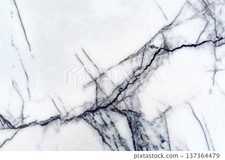 White marble texture with grey veins. Luxury interior background 137364479