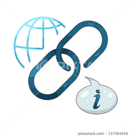 Illustration of Link info Illustration of Link info 137364936