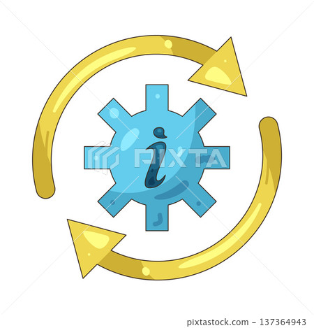 Illustration of Information sign Illustration of Information sign 137364943