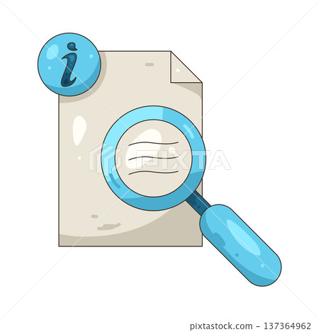 Illustration of Search information Illustration of Search information 137364962