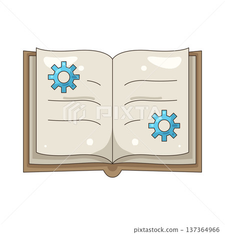 Illustration of info book 137364966