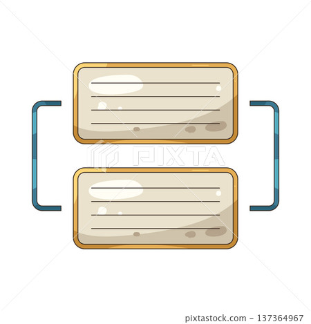 Illustration of bubble with text Illustration of bubble with text 137364967