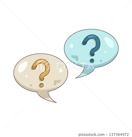 Illustration of Question bubble Illustration of Question bubble 137364972