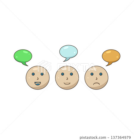 Illustration of Talking Illustration of Talking 137364979