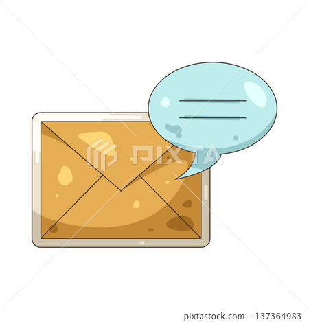Illustration of Message Illustration of Message 137364983