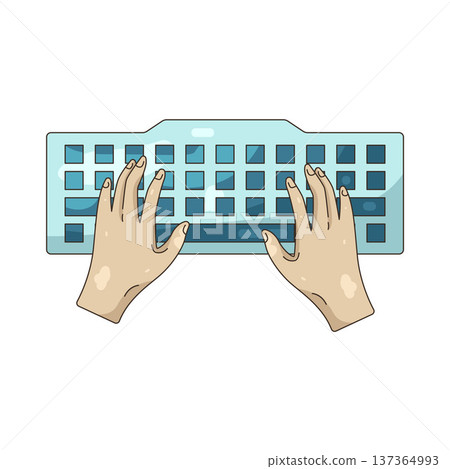 Illustration of Typing Illustration of Typing 137364993