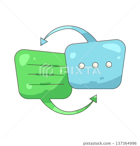 Illustration of Speech bubble 137364996