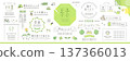 綠色自然風格的佈置與框架設計概念集【白色背景】 137366013