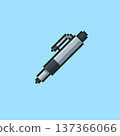 Pixel art Ballpoint Pen game asset design 137366066