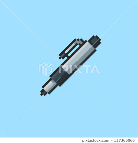 Pixel art Ballpoint Pen game asset design 137366066