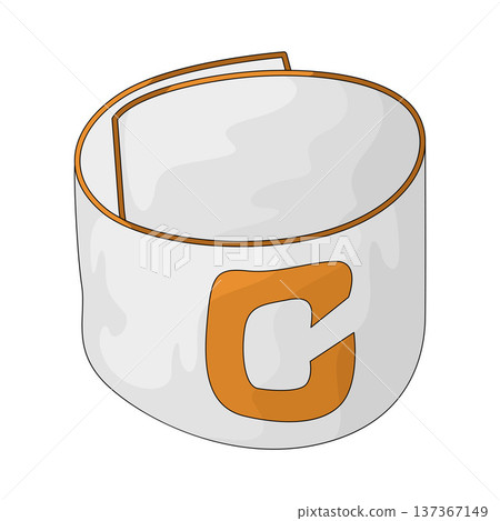 Illustration of Captain Armband Illustration of Captain Armband 137367149
