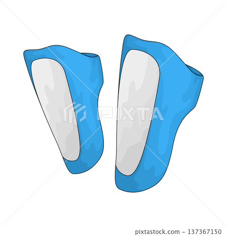 Illustration of Shin Guard Illustration of Shin Guard 137367150
