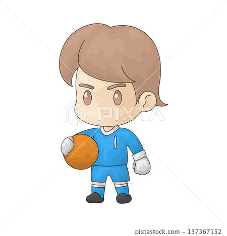 Illustration of Goalkeeper 137367152