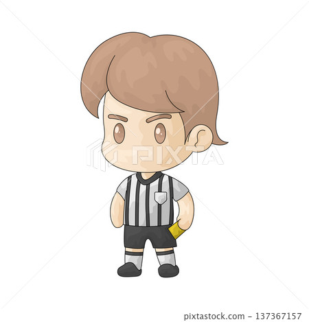 Illustration of Referee Man Illustration of Referee Man 137367157