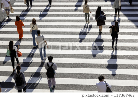在盛夏的餘熱中，城市行人穿越道與行人生活－2 137367462