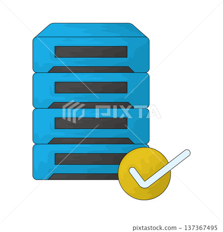 Illustration of Secure Server Illustration of Secure Server 137367495