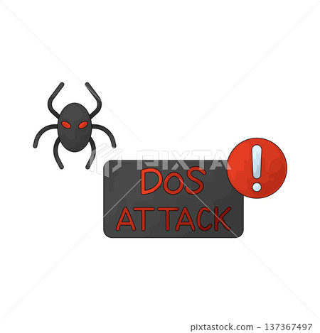 Illustration of DoS Attack Illustration of DoS Attack 137367497