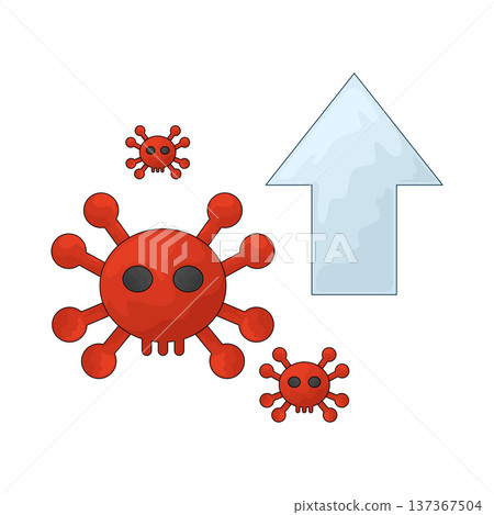Illustration of Virus Upload 137367504