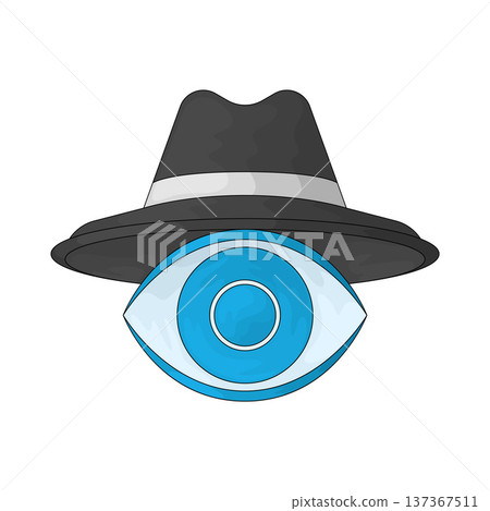 Illustration of Spyware Eye Illustration of Spyware Eye 137367511