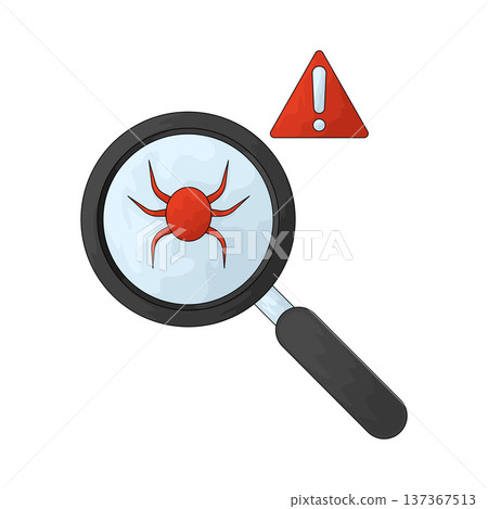Illustration of search virus Illustration of search virus 137367513