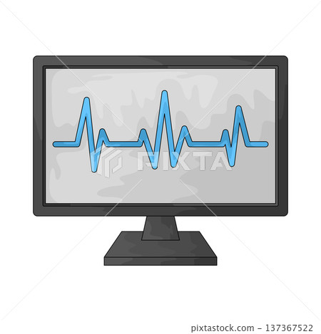 Illustration of Heart Monitor 137367522