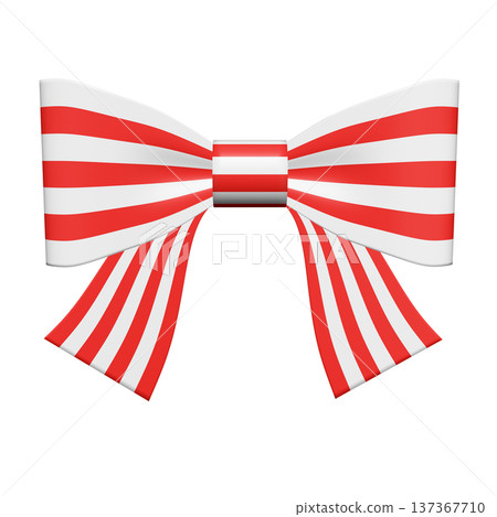 Cute red and white striped ribbon | Gifts, decorations, presents 137367710