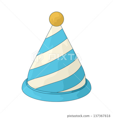 Illustration of Birthday Hat 137367818