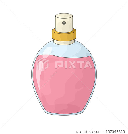 Illustration of Perfume Bottle 137367823